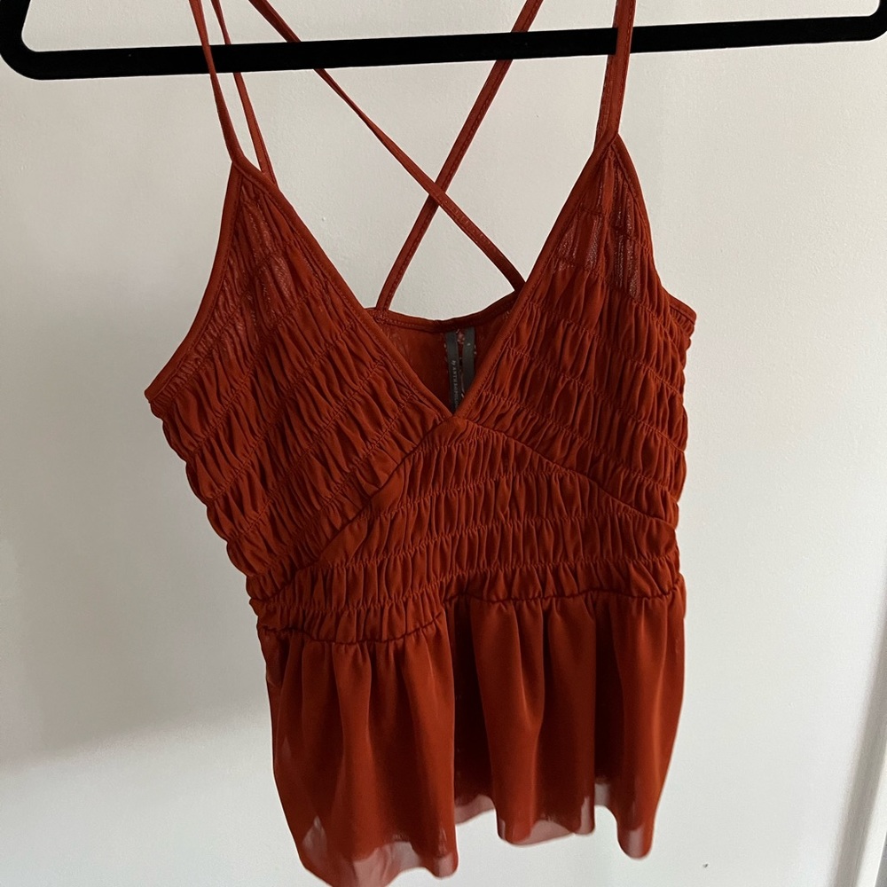 Anthropologie tank top, peplum, size small